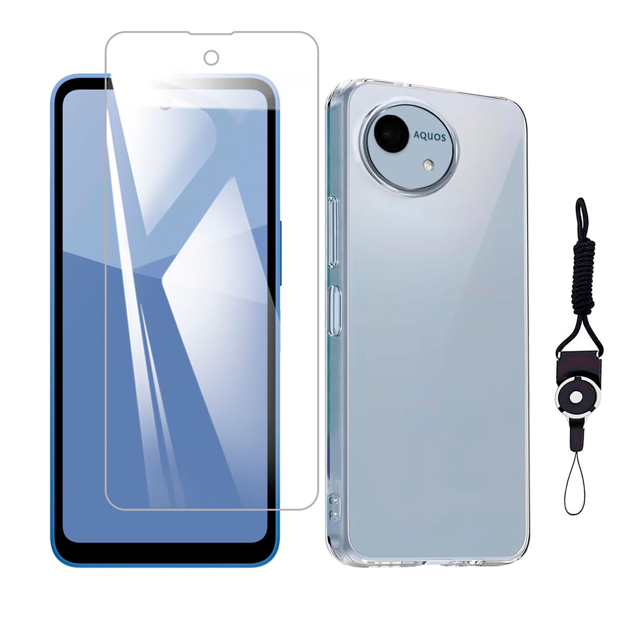 Amazon.co.jp: 【1枚ガラスフィルム+シリコン ケース】For AQUOS wish5